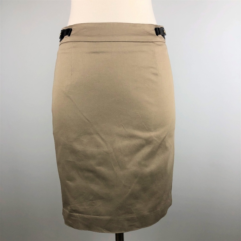 Calvin Klein Khaki Pencil Skirt Size 2P